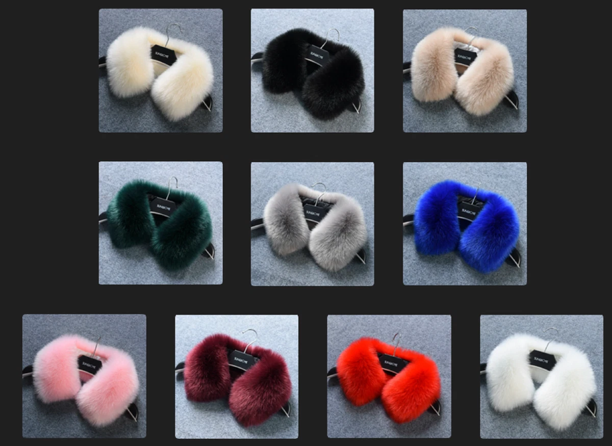 Faux fur removable clearance collar
