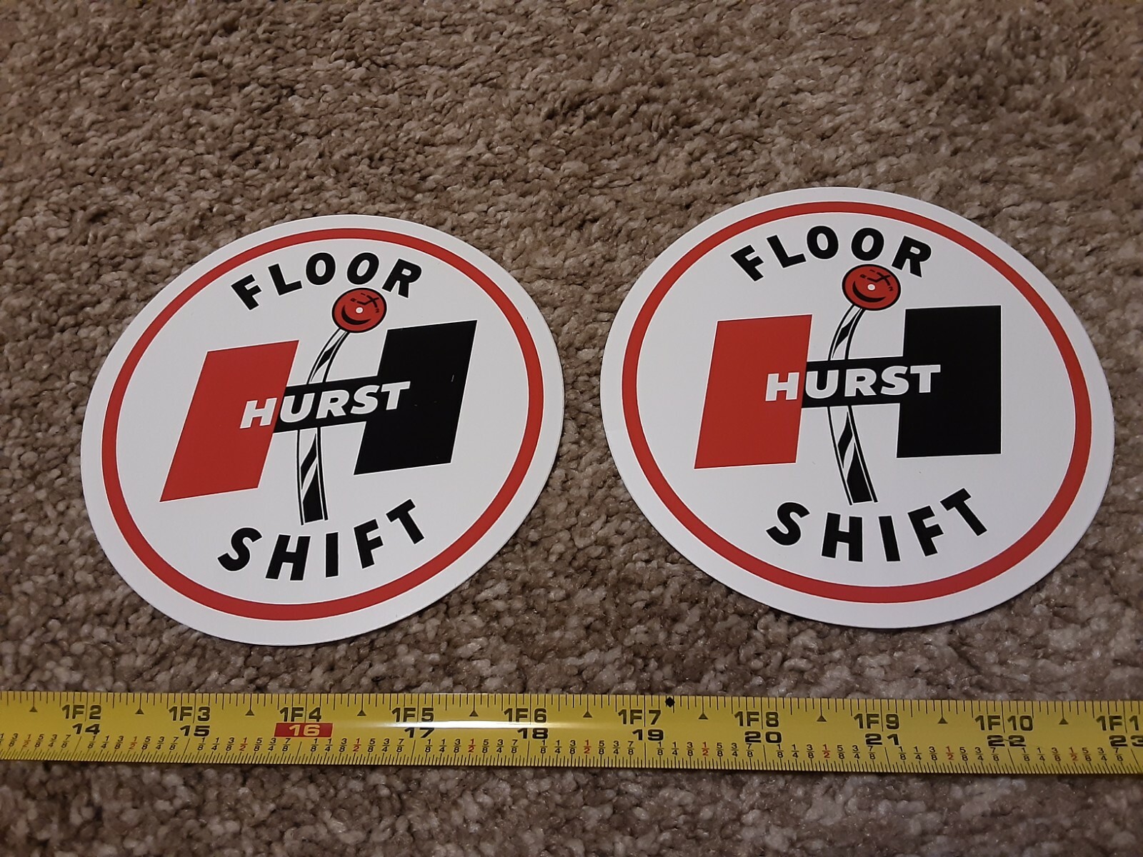 Lot of 2 Hurst Shifter Racing Decals Stickers NHRA Hot Rod Gasser Retro