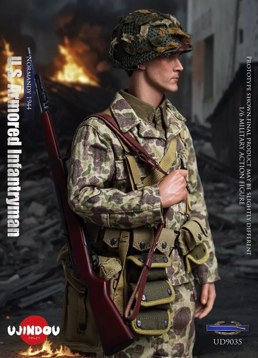 New UJINDOU UD9035 WWII US Armored Infantryman Normandy 1944 1/6