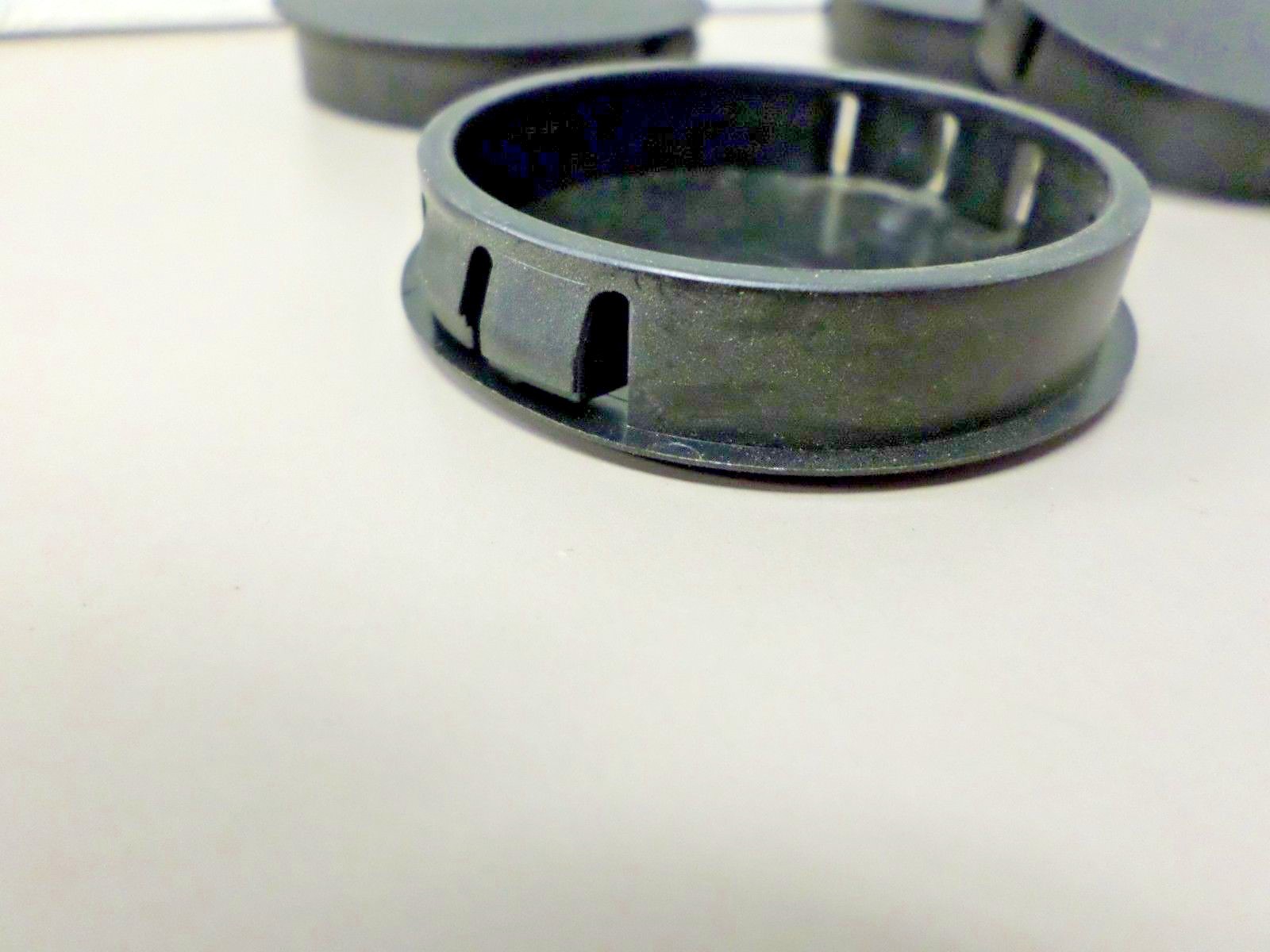 Lot of 4 Flush Mount Black PLASTIC Sheet Metal Hole Plugs for 2" ID