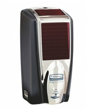 Rubbermaid Commercial Dispenser, Touch-free, f/Foam Soap/Sanitizer, BK/Chrome