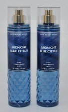 2 NEW BATH  BODY WORKS MIDNIGHT BLUE CITRUS FINE FRAGRANCE MIST SPRAY 8OZ LARGE