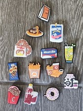 Crocs Food Burgers Fries Beer Shoe Charm Jibbit Lot Of 13 1