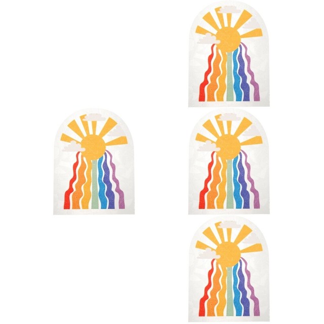 4 Sheets Indoor Sun Catchers Indoor Window Sticker Window Cling for Bathroom 4 Sheets Indoor Sun Catchers Indoor Window Sticker Window Cling for Bathroom