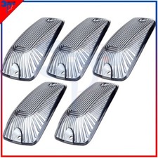5x Smoke Lens Cab Roof Marker Clearance Light Cover For Chevrolet Gmc C3500