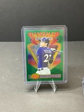 2020 Topps Finest Christian Yelich #85 Flashbacks All-Stars Jumbo Box Topper
