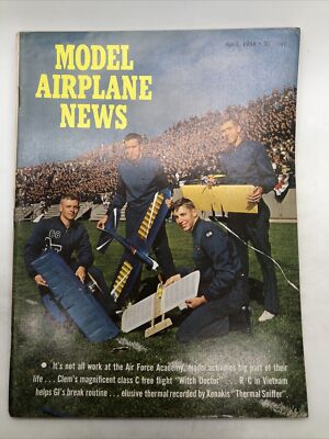 Model Airplane News Magazine Issue April 1968