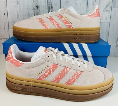 Adidas Gazelle Bold ''Putty Mauve Gum Sole  Pink Gum Women's Size 5.5 ID3739 NEW