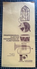 Vintage 1960'S Fleetwood Custom Recording Brochure