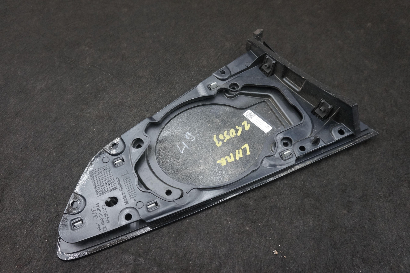 Rear Left Body Side Cover Panel Black OEM 4S8853059A Audi R8 4S 2023 *Note