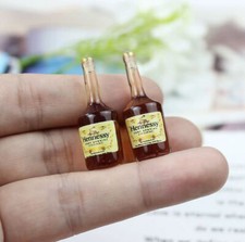 Dollhouse Diorama Hennessy Cognac Bottles 4 Pcs 1/12 Scale Miniature Bar Decor
