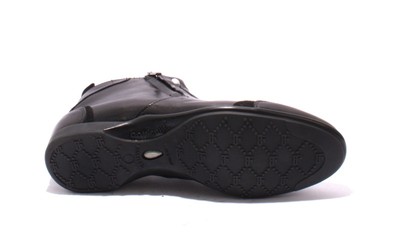 Italian Botticelli Limited 27701 Black Leather Shearling Sporty Ankle Boots Roberto Botticelli | Shoes | Italian Botticelli Limited 277  main image 3