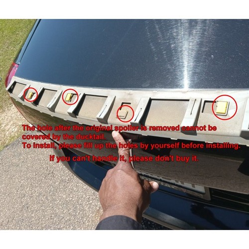 Duckbill 284H Type Rear Trunk Spoiler Wing Fits 2008~2009 Pontiac G8 Sedan - Picture 7 of 7