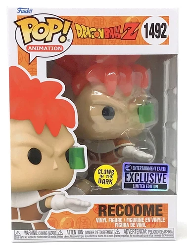Funko Pop! Dragon Ball Z Recoome Glow #1492 EE Exclusive with Protector