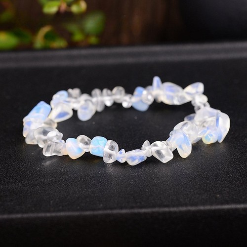 Natural Opal Quartz Crystal Stretch Bracelet Chakra Healing Bead Charms Jewelry - Picture 5 of 17