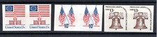 US Stamps- EFOs- 3 imperforate pairs (F107)