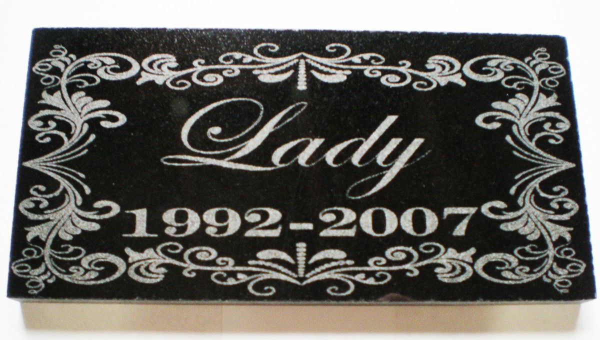 Memorial Plaque For Pet Dog - Personalised Dogs Grave Stone Slate - Foto 13