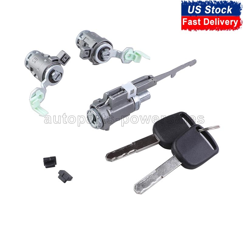 Door Lock Cylinder Set w/ Ignition Switch Lock For Honda Element 72146 ...