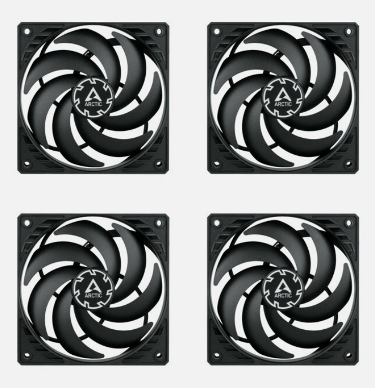 ARCTIC P14 PWM PST Slim (4xPack) 14cm 140mm Computer PC Case Cooling Fans