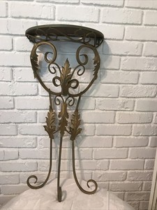 vintage wrought iron decorative wall Mounted Plant Stand 