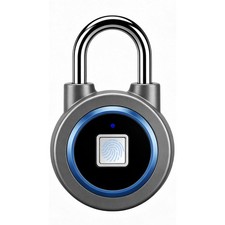 Fingerprint Lock Biometric Gym Lock for Locker, Bluetooth Smart Padlock, Rech...