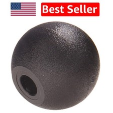 Modern Self-Threading Ball Knobs in Black - 3 Pack, Easy Install, Various Sizes