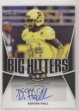 2014 Leaf US Army All-American Bowl Big Hitters Black 5/10 Davion Hall Auto 0e3