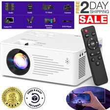 Mini Portable Projector With 2.4G 5G WiFi and Bluetooth For Bedroom Gaming Phone