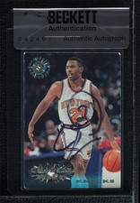 BAS 1995-96 Topps Stadium Club Charlie Ward #49 Seal of Authenticity Auto 3c7