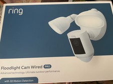 Ring Floodlight Cam Wired Pro white