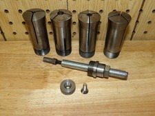 4 Hardinge 5C collets with collet stop Lot 710
