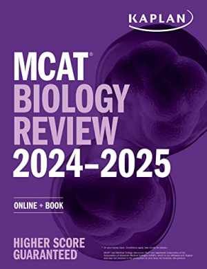 MCAT Biology Review 2024-2025: Online + - Paperback, by Kaplan Test Prep - Good