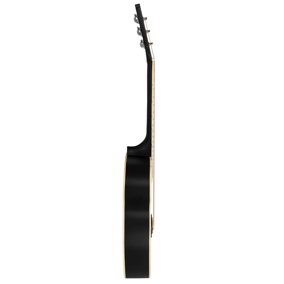 Full Size Acoustic Guitar with Steel Strings– Black Matte - Image 3 of 3