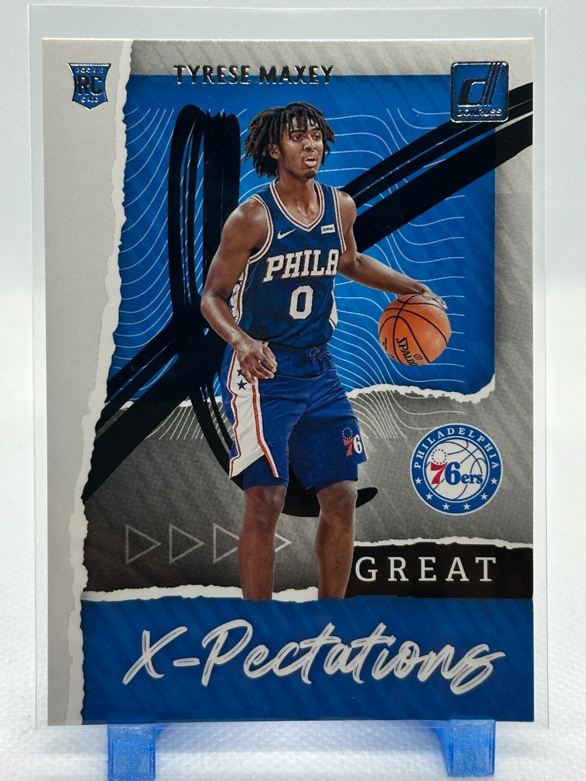Tyrese Maxey 2020-21 Panini Donruss - Great X-Pectations #21 (RC) 76ers