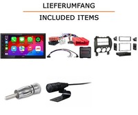 Autoradio Jvc KW-M695DBW FüR Mazda2 De + Multifunktionslenkrad Carplay Wireless