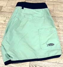 AFTCO AMERICAN FISHING  TACKLE CO Mens Aqua Navy Blue Board Fishing Shorts 34