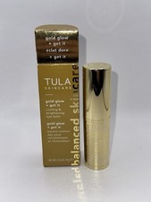 TULA Skincare Gold Glow + Get It Cooling and Brightening Eye Balm 0.35oz/10g