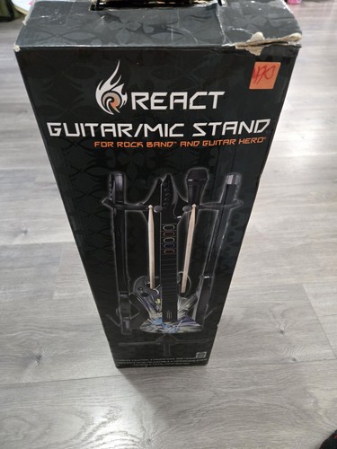 React Guitar/Mic Stand for Guitar Hero / Rock Band – Lightweight Foldable Tripo