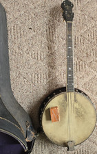 1910 Tenor Banjo 4-String with Case and Tuner