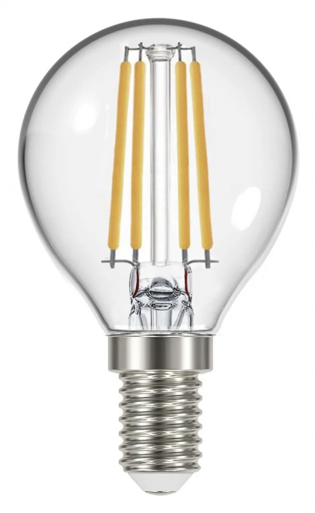 Light Bulb Clear 4w Filament LED Golf Ball Non Dimmable 2700K E14 470lm =40w