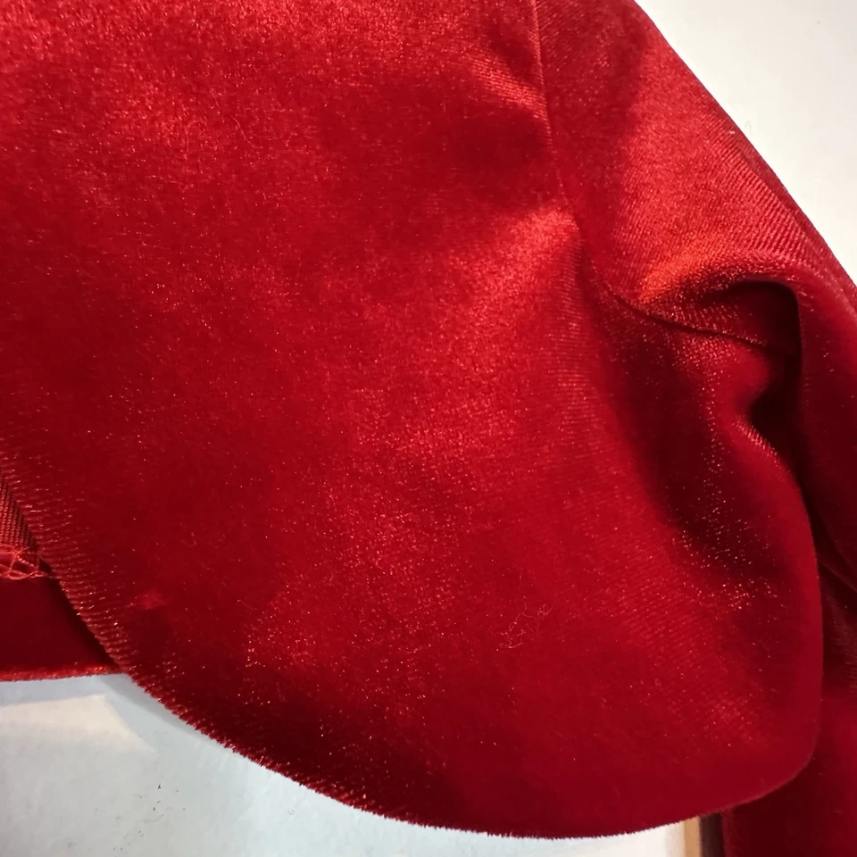 Abrigo de Vestido Formal Pippa & Julie Niña Rojo Bolero Encogido de hombros Cárdigan Recortado 24 Mos Foto 3 de 4