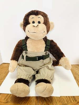 Build-A-Bear Retired Chimpanzee Plush 18in Safari Pants Has Giggle Box Works