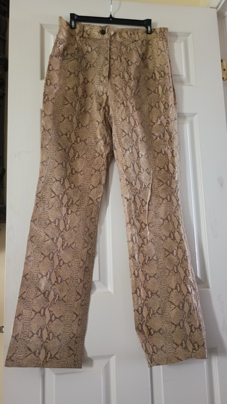Women's Leather Pants  "Raffaelo" Size " L"