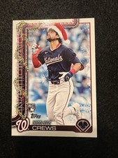 2025 Topps Holiday Dylan Crews RC Santa Hat Image Variation SP Nationals #H46 