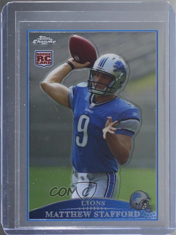 2009 Topps Chrome Matthew Stafford #TC210 Rookie RC dd2