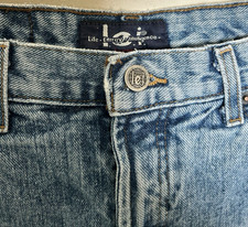 L.E.I. Women  s Bootcut Blue Medium Wash Denim Jeans Size 6 5-Pocket Zip