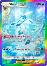 Pokemon Pocket TCG Card 2 Star Full Rainbow Glaceon EX Triumphant Light DIGITAL