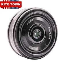 Sony E 20mm F2.8 Pancake Prime Lens E Mount SEL20F28 APS-C Black Lightweight