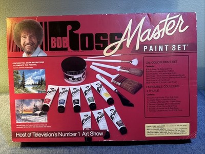 Vintage- Martin F. Weber R6510 Bob Ross Master Paint Set NEW NIB With VHS Tape