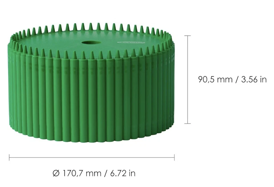 LOTE de 4 cajas de almacenamiento redondas CRAYOLA ROJAS Y VERDES Foto 4 de 4